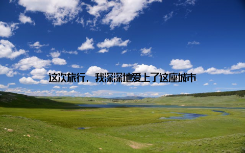 这次旅行, 我深深地爱上了这座城市