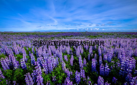 沿途可欣赏到壮丽的太行山风光