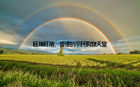 旺角旺角, 香港的平民购物天堂