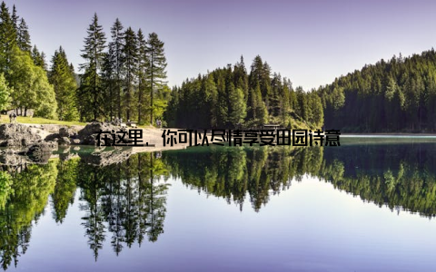 在这里, 你可以尽情享受田园诗意